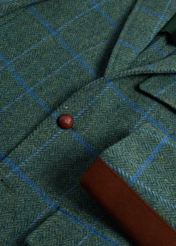 Paul Stuart Blazers & Jackets^Tweed Jacket With Suede Green/Blue
