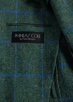 Paul Stuart Blazers & Jackets^Tweed Jacket With Suede Green/Blue