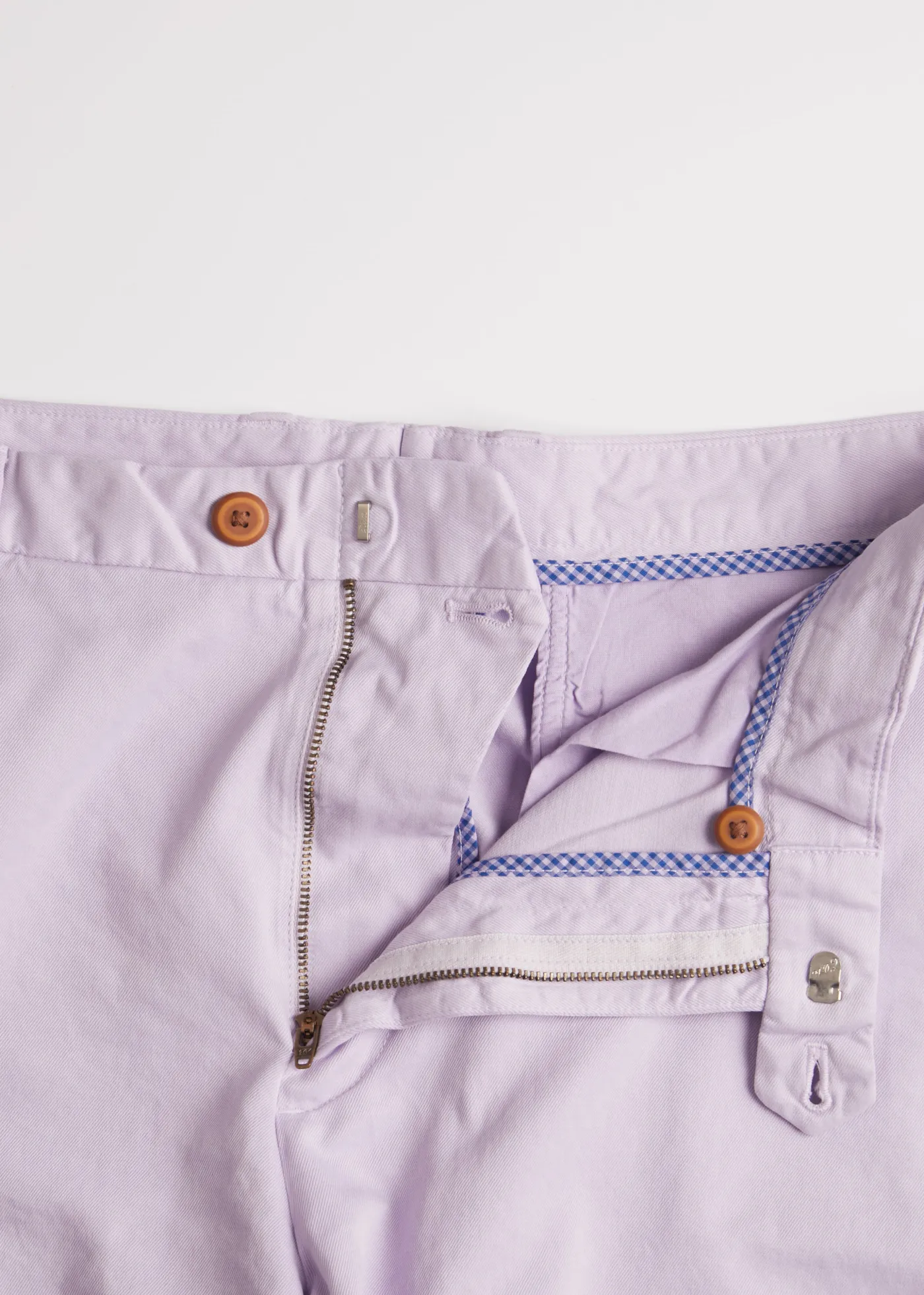 Paul Stuart Shorts & Swim Trunks|Pants^Twill Cotton Walk Short Lavender