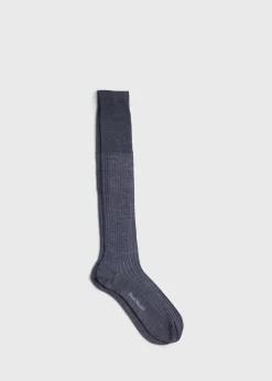 Paul Stuart Socks^Vanise Stripe Sock Light Grey