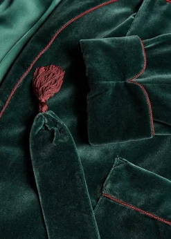 Paul Stuart Made On Madison Robes|Pajamas & Loungewear^Velvet Smoking Jacket Green