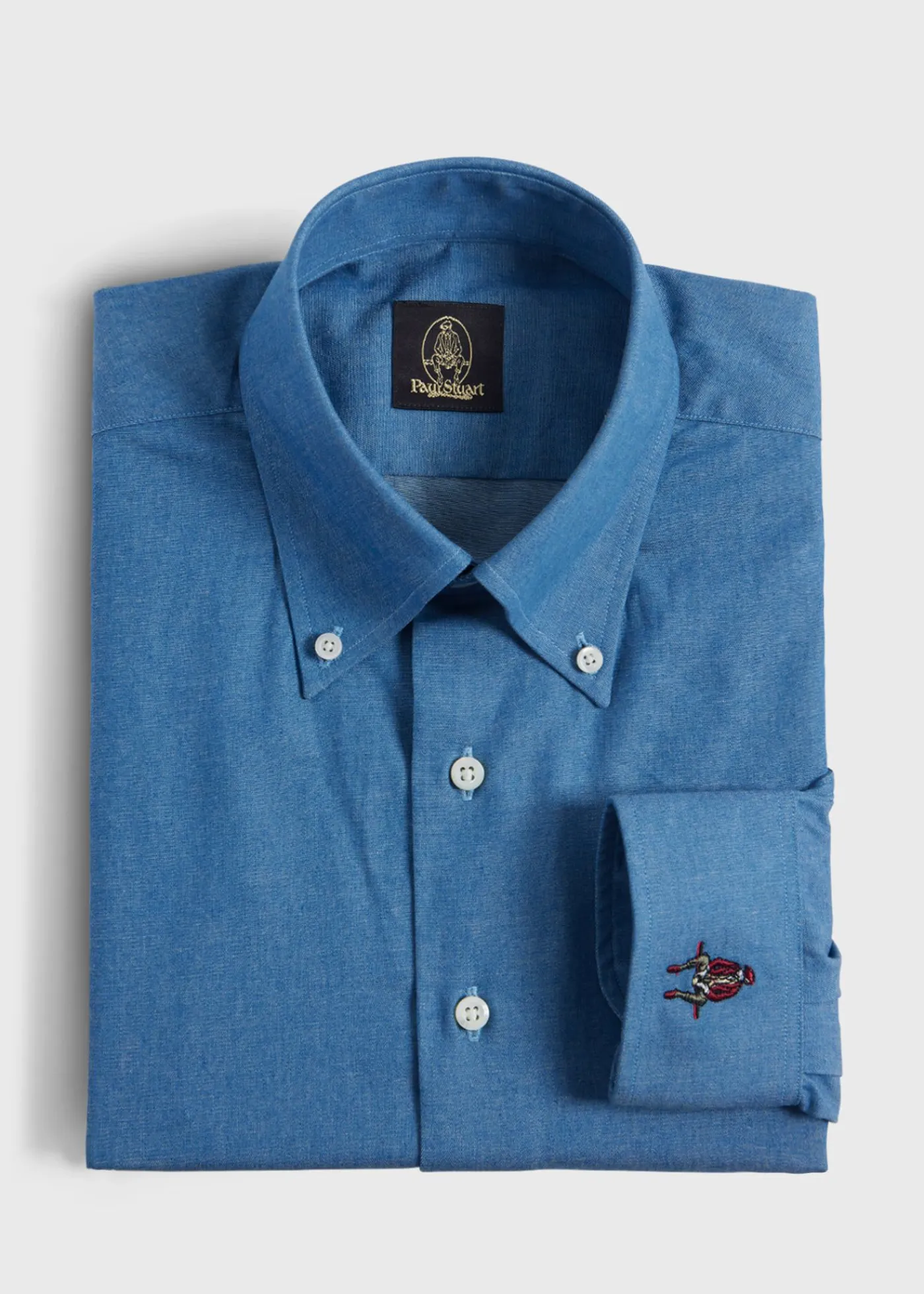 Paul Stuart Sport Shirts^Washed Sport Shirt Denim