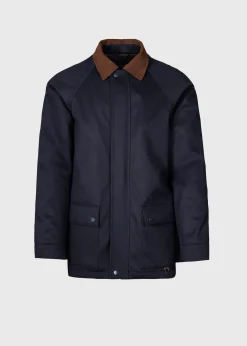 Paul Stuart Outerwear^Water Repellent Cashmere Coat Navy
