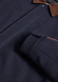 Paul Stuart Outerwear^Water Repellent Cashmere Coat Navy