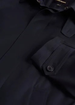 Paul Stuart Overcoats|Outerwear^Water Repellent Wool Coat Navy