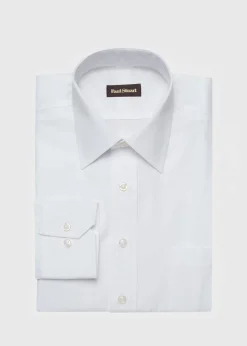 Paul Stuart Formal Shop|Dress Shirts^ Broadcloth Cotton Dress Shirt White