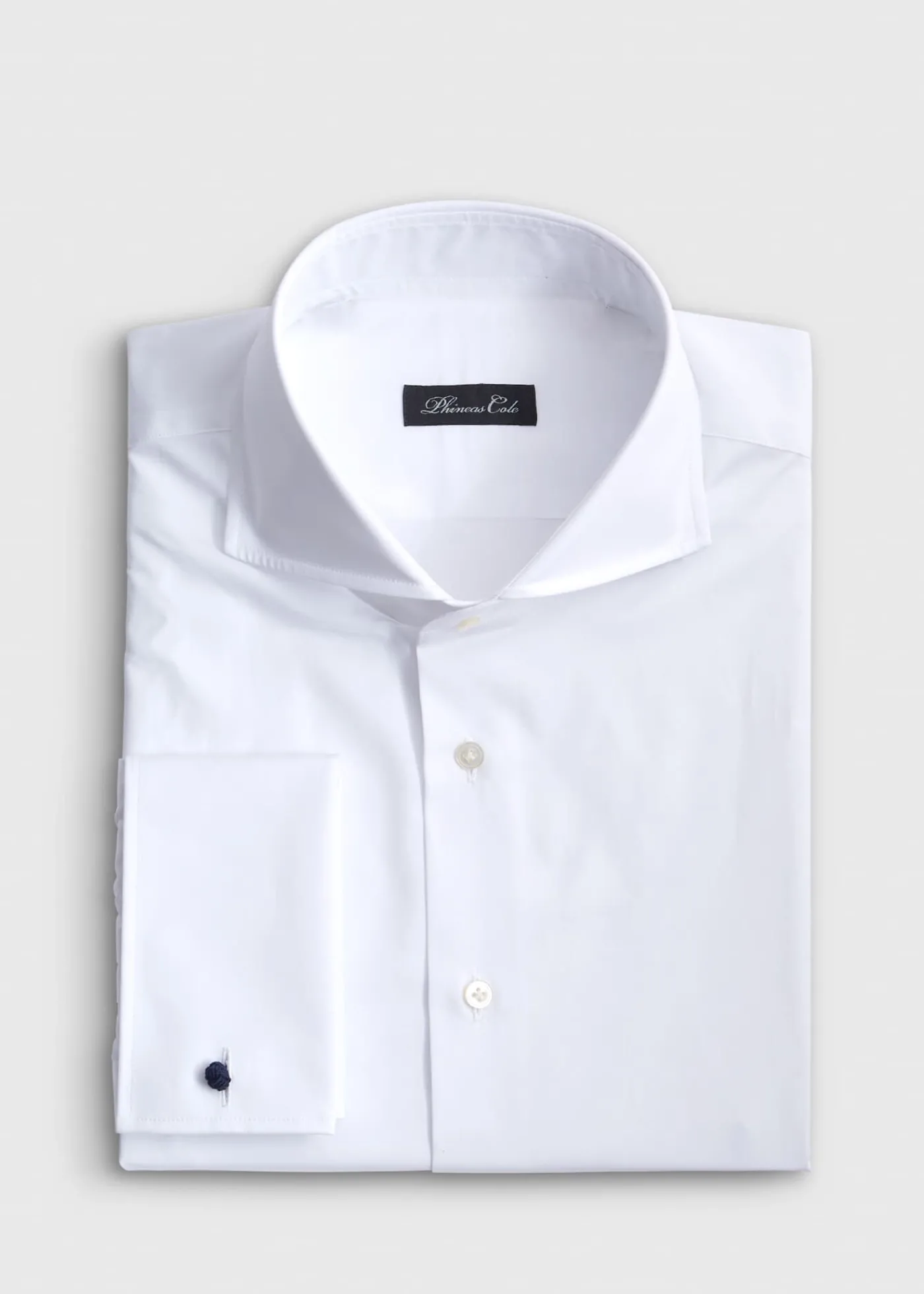 Paul Stuart Formal Shop^ Poplin Dress Shirt With French Cuff White