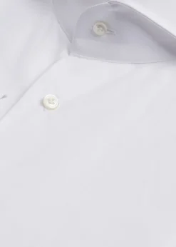 Paul Stuart Formal Shop^ Poplin Dress Shirt With French Cuff White