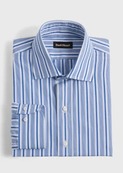 Paul Stuart Dress Shirts^Wide Stripe Dress Shirt Navy