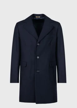 Paul Stuart The Cashmere Shop|Overcoats^Wool & Cashmere Chesterfield Coat Navy
