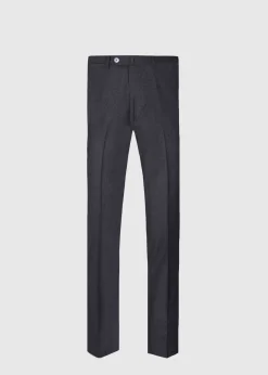 Paul Stuart Formal Shop|Dress Pants^Wool & Cashmere Flannel Pant Charcoal