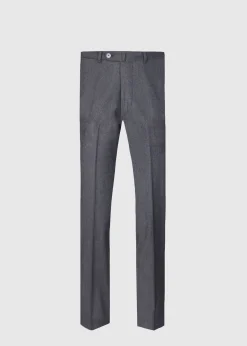 Paul Stuart Formal Shop|Dress Pants^Wool & Cashmere Flannel Pant Grey