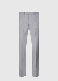 Paul Stuart Formal Shop|Dress Pants^Wool & Cashmere Flannel Pant Light Grey
