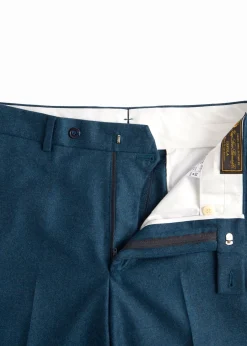 Paul Stuart Dress Pants|The Cashmere Shop^Wool & Cashmere Flannel Trouser Teal