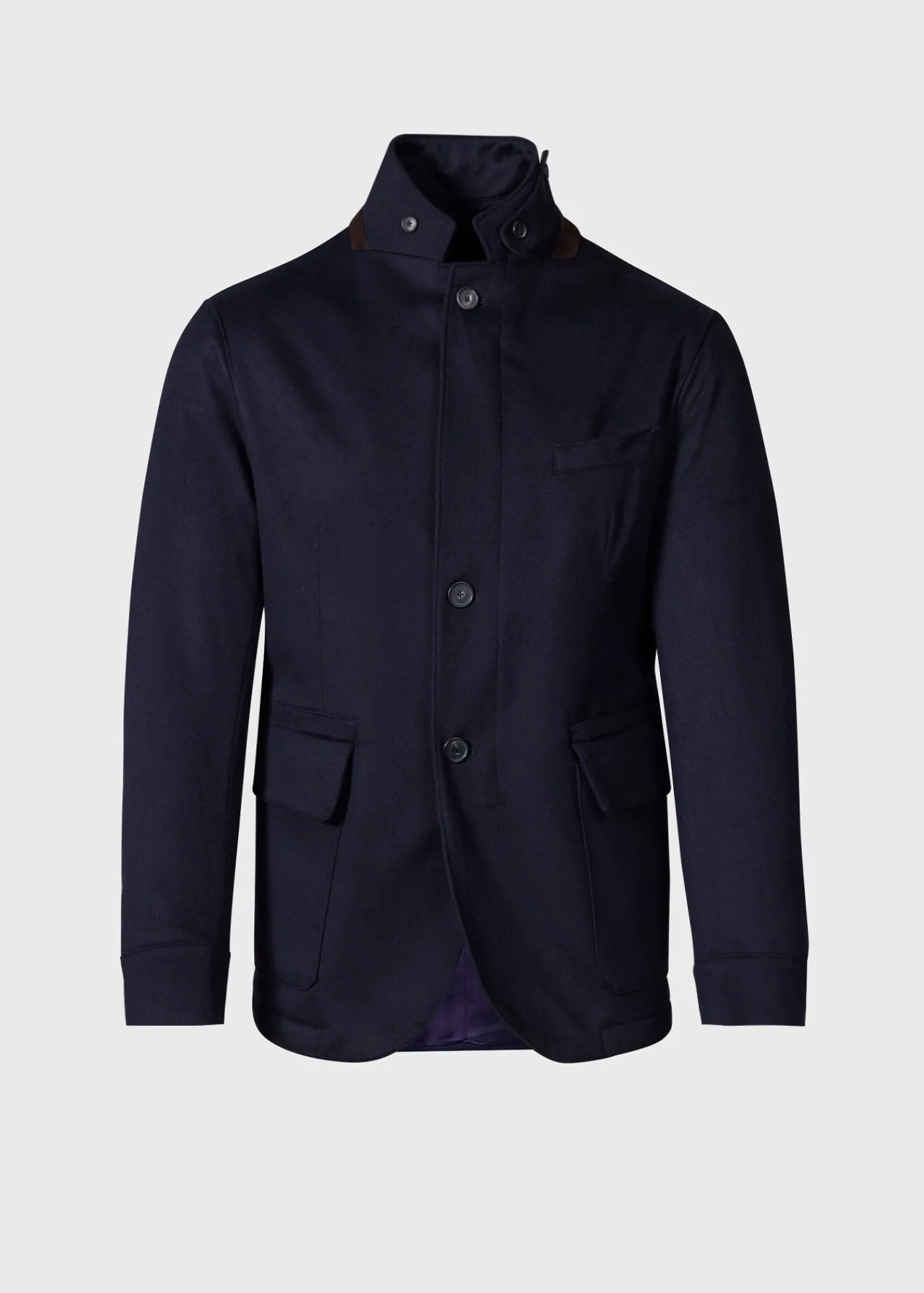 Paul Stuart Blazers & Jackets|Outerwear^Wool & Cashmere Hybrid Blazer Navy
