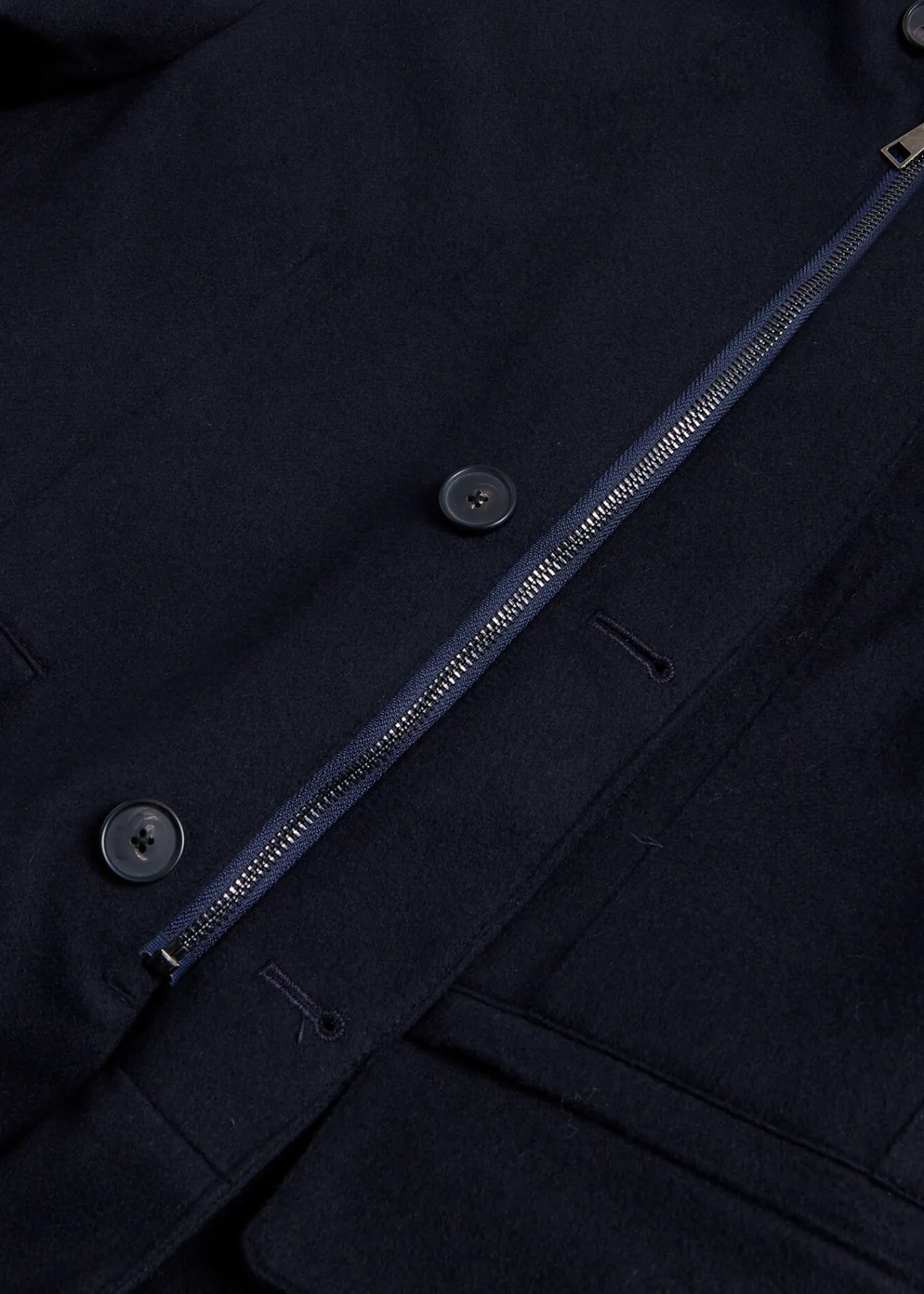 Paul Stuart Blazers & Jackets|Outerwear^Wool & Cashmere Hybrid Blazer Navy