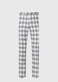 Paul Stuart Dress Pants|The Cashmere Shop^Wool & Cashmere Plaid Trouser Black/White