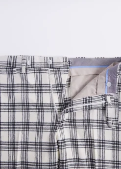 Paul Stuart Dress Pants|The Cashmere Shop^Wool & Cashmere Plaid Trouser Black/White