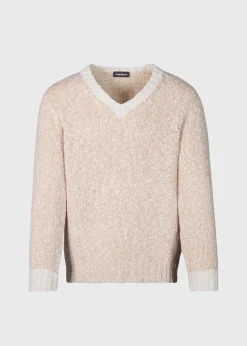 Paul Stuart The Cashmere Shop|Sweaters^Wool & Cashmere V-Neck Sweater Tan