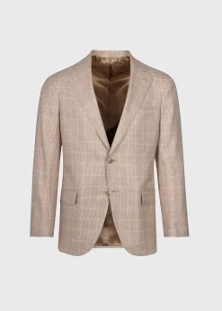 Paul Stuart Blazers & Jackets^Wool & Silk Plaid Jacket Tan