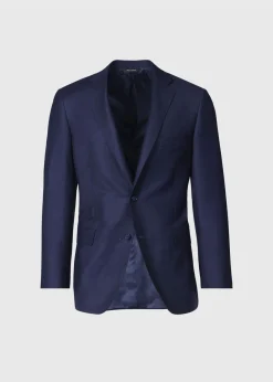 Paul Stuart Blazers & Jackets^Wool & Silk Plaid Paul Jacket Navy