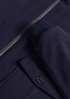 Paul Stuart Outerwear^Wool Bomber Jacket Navy