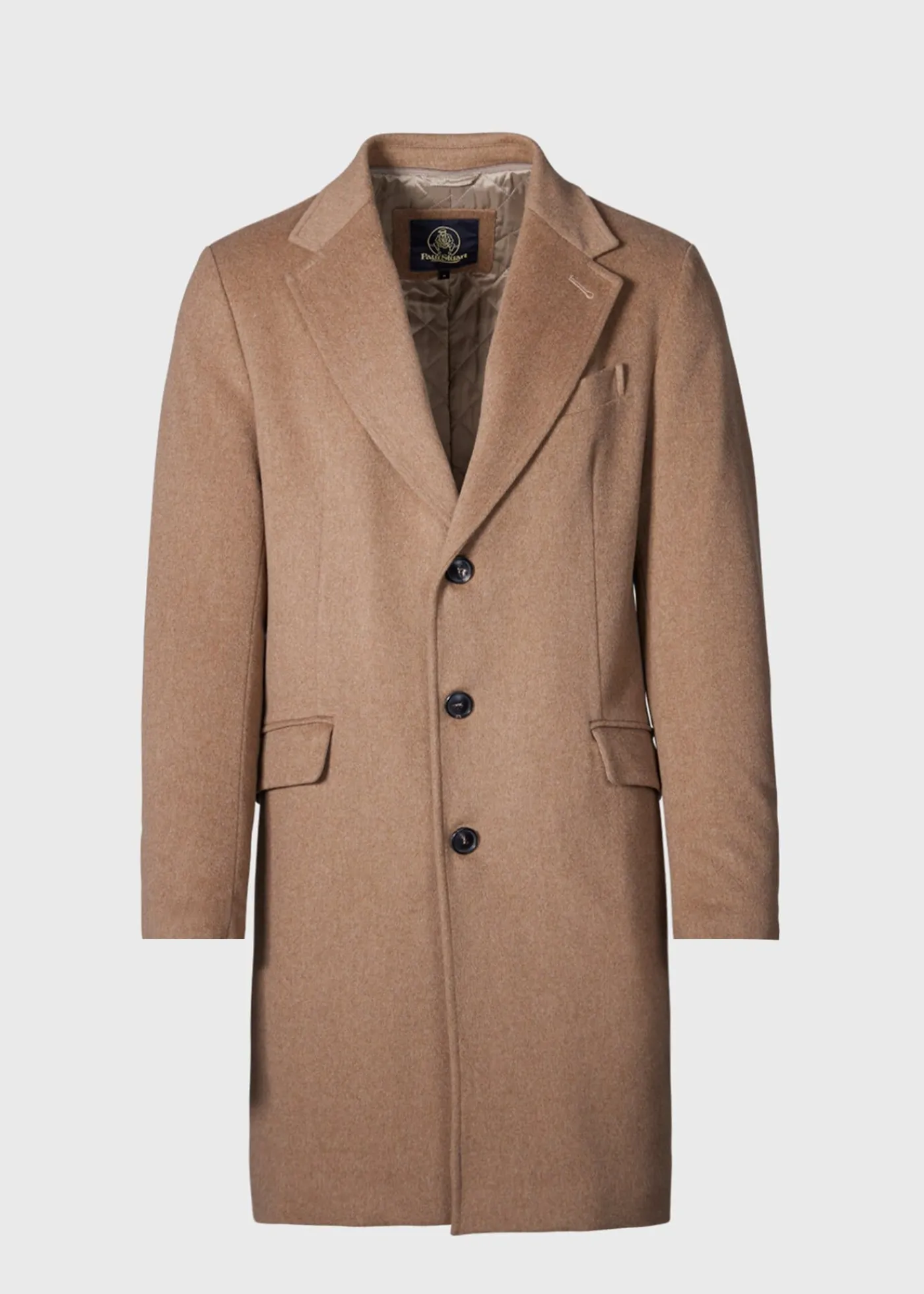 Paul Stuart Outerwear^Wool Coat With Shearling Gilet Camel