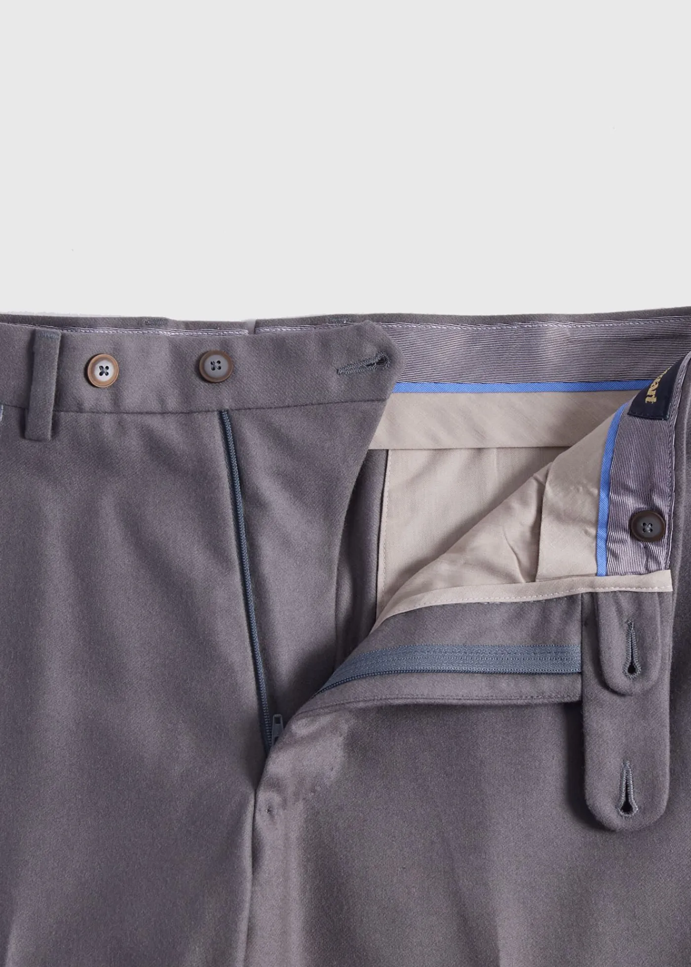 Paul Stuart Dress Pants^Wool Flannel Dress Trouser Sand