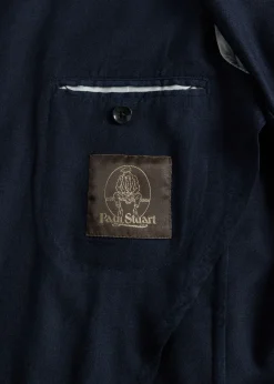 Paul Stuart Blazers & Jackets^Wool Garment Dyed Jacket Navy