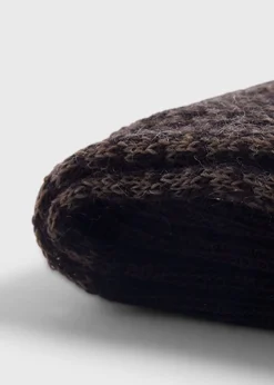 Paul Stuart Socks^Wool Houndstooth Sock Brown
