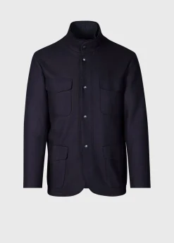 Paul Stuart Outerwear^Wool Jersey Blazer With Gilet Navy