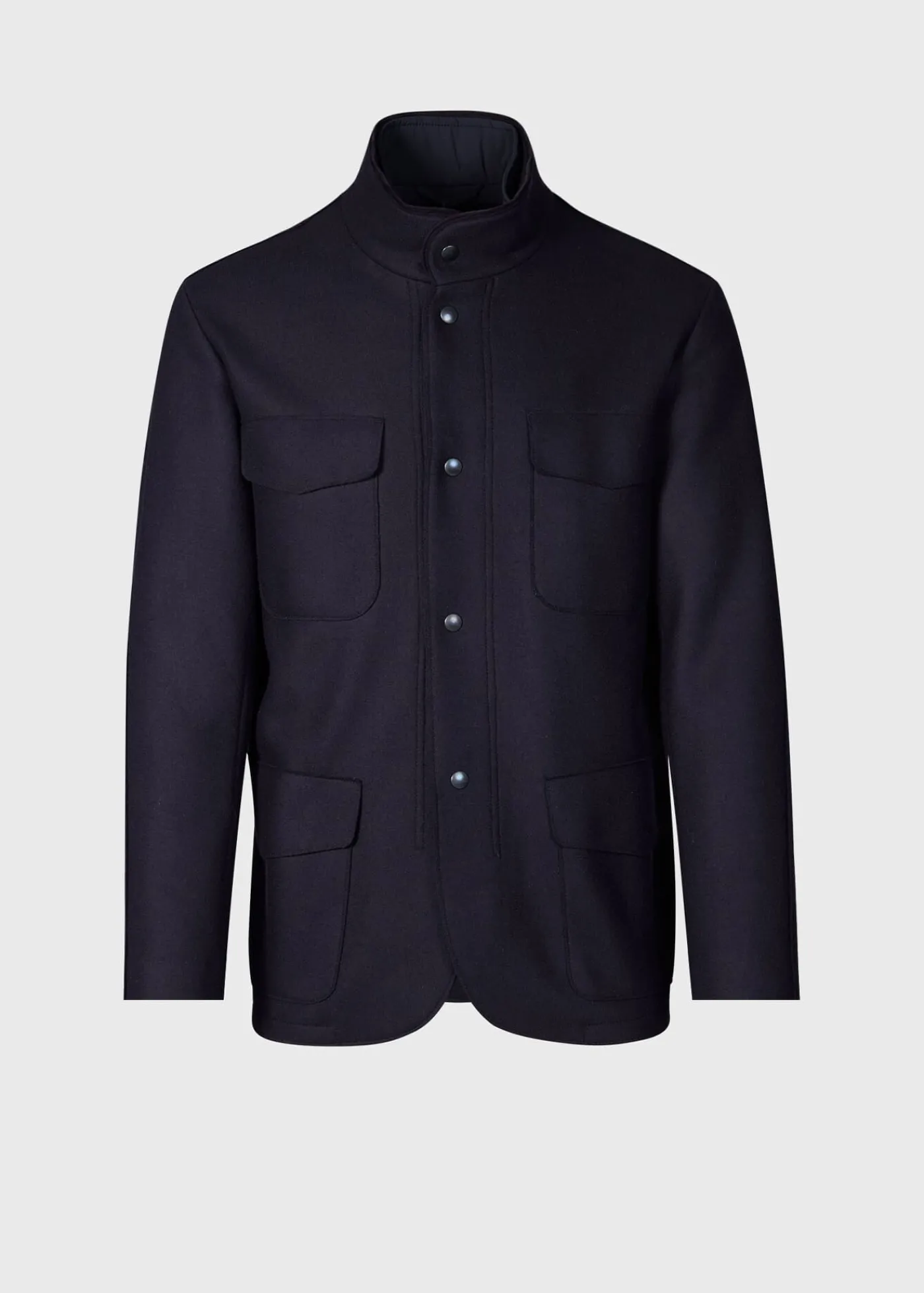 Paul Stuart Outerwear^Wool Jersey Blazer With Gilet Navy