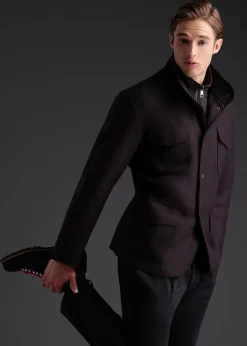Paul Stuart Outerwear^Wool Jersey Blazer With Gilet Navy