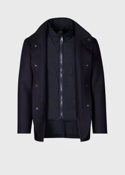 Paul Stuart Outerwear^Wool Jersey Blazer With Gilet Navy