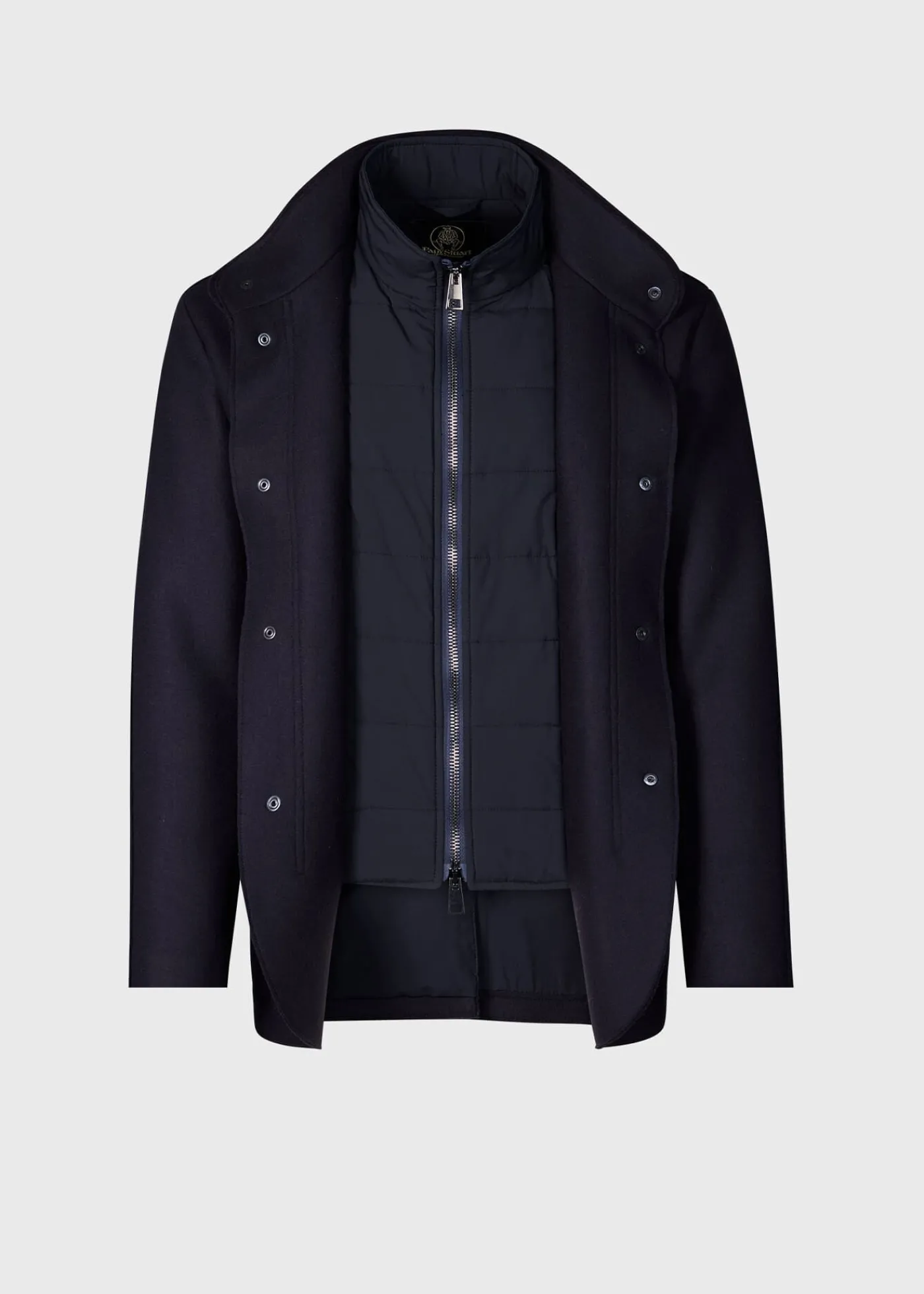 Paul Stuart Outerwear^Wool Jersey Blazer With Gilet Navy