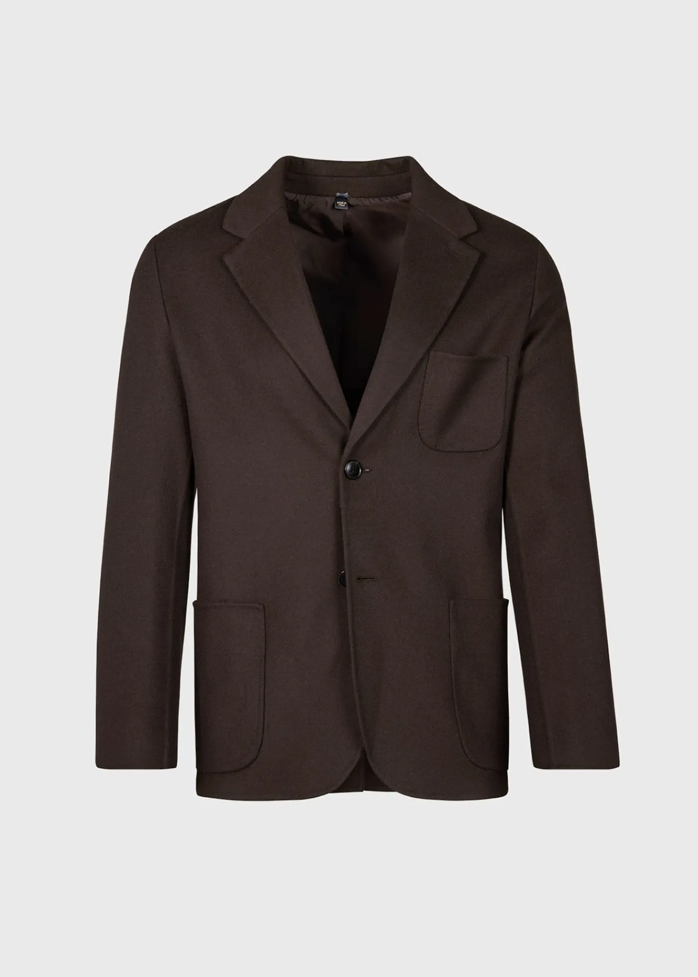 Paul Stuart Outerwear^Wool Jersey Soft Jacket DK BROWN