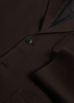 Paul Stuart Outerwear^Wool Jersey Soft Jacket DK BROWN