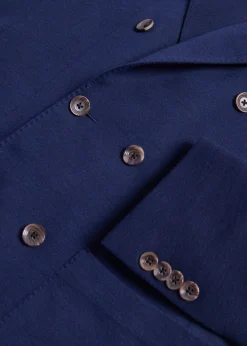 Paul Stuart Blazers & Jackets^Wool Knit Jersey Double Breasted Blazer Navy
