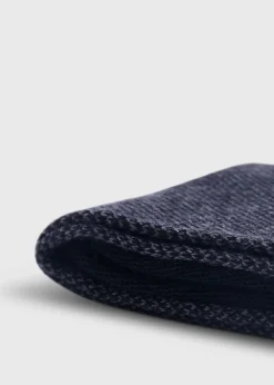 Paul Stuart Socks^Wool Micro Oxford Sock Black