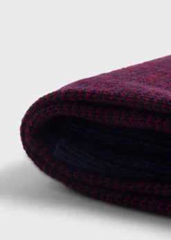Paul Stuart Socks^Wool Micro Stripe Sock Red