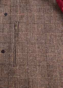 Paul Stuart Overcoats|Outerwear^Wool Parquet Kensington Coat Brown