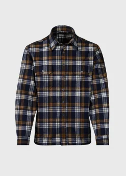 Paul Stuart Sport Shirts|Outerwear^Wool Plaid Overshirt Black