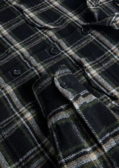 Paul Stuart Outerwear^Wool Plaid Shirt Jacket Black/Multi