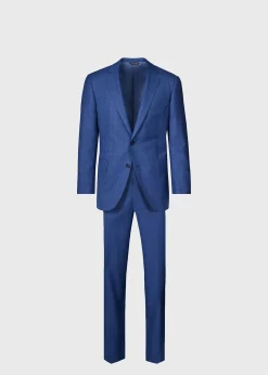 Paul Stuart Suits & Tuxedos^Wool Plaid Suit Mid Blue