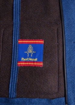 Paul Stuart Blazers & Jackets|Outerwear^Wool Raw Edge Double Breasted Jacket Blue