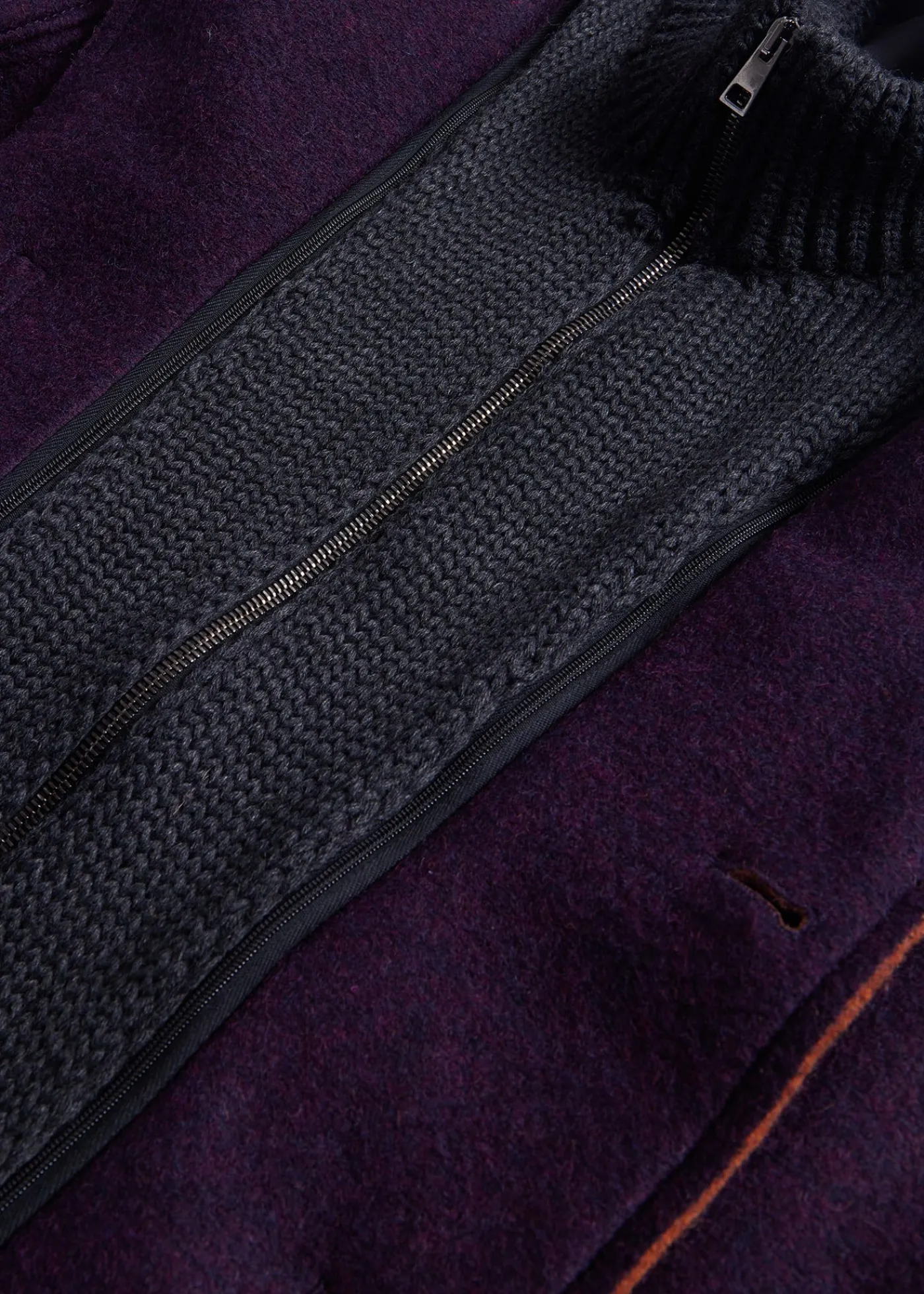Paul Stuart Blazers & Jackets|Outerwear^Wool Raw Edge Jacket With Gilet Purple