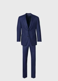 Paul Stuart Blazers & Jackets|Suits & Tuxedos^Wool Stripe Paul Suit Navy