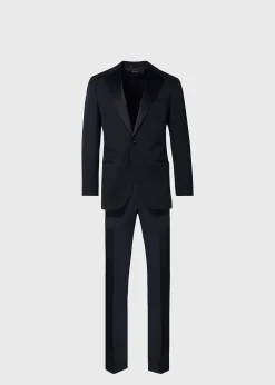 Paul Stuart Suits & Tuxedos|Formal Shop^Wool Tuxedo With Satin Notch Lapel Black
