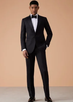 Paul Stuart Suits & Tuxedos|Formal Shop^Wool Tuxedo With Satin Notch Lapel Black