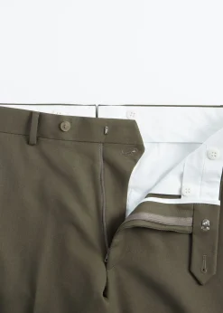 Paul Stuart Dress Pants|Pants^Wool Twill James Dress Trouser Olive